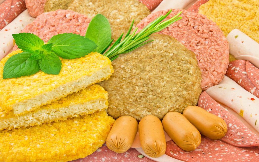 vegane und vegetarische Fleischersatzprodukte